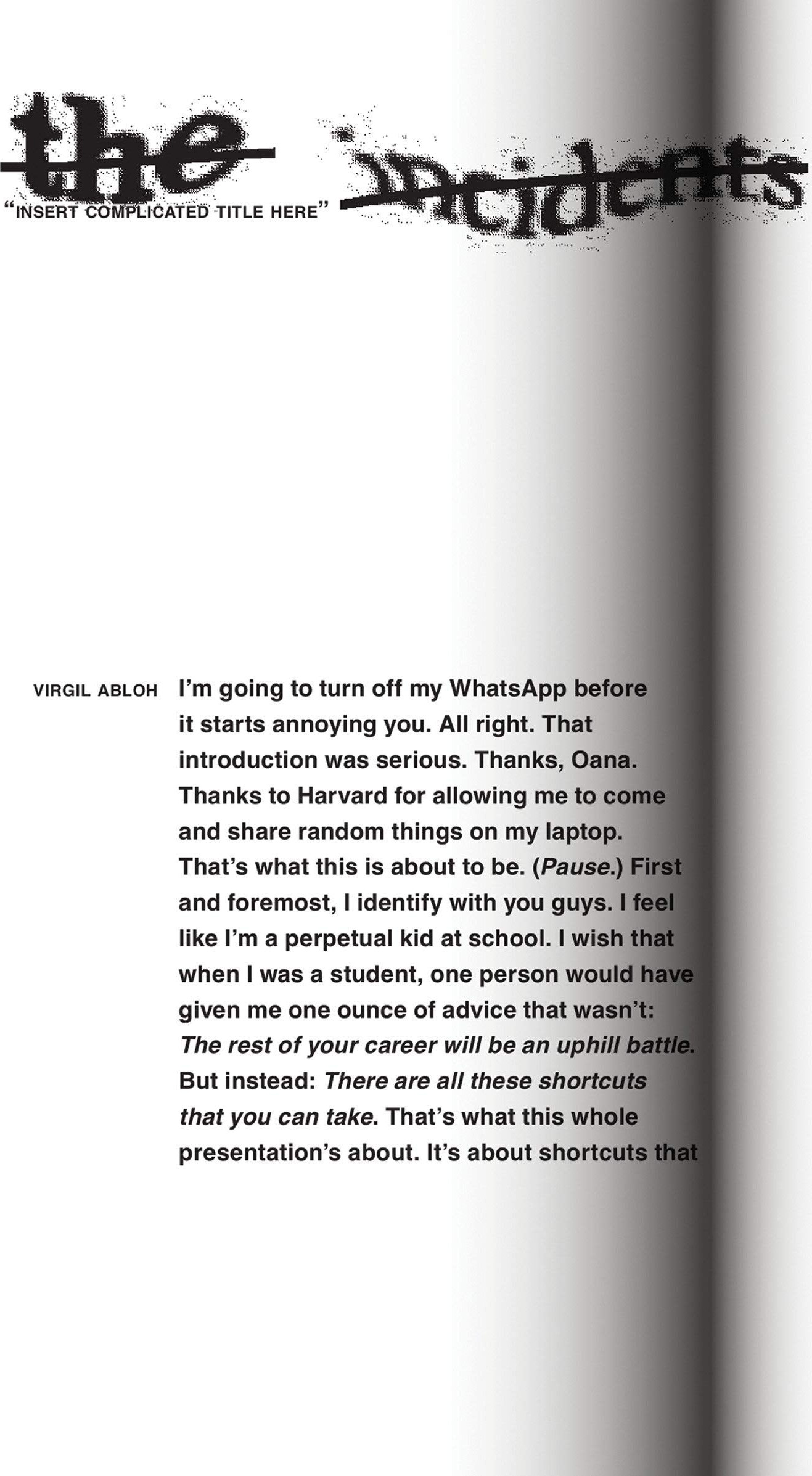 Insert Complicated Title Here // (Sternberg Press / The Incidents)