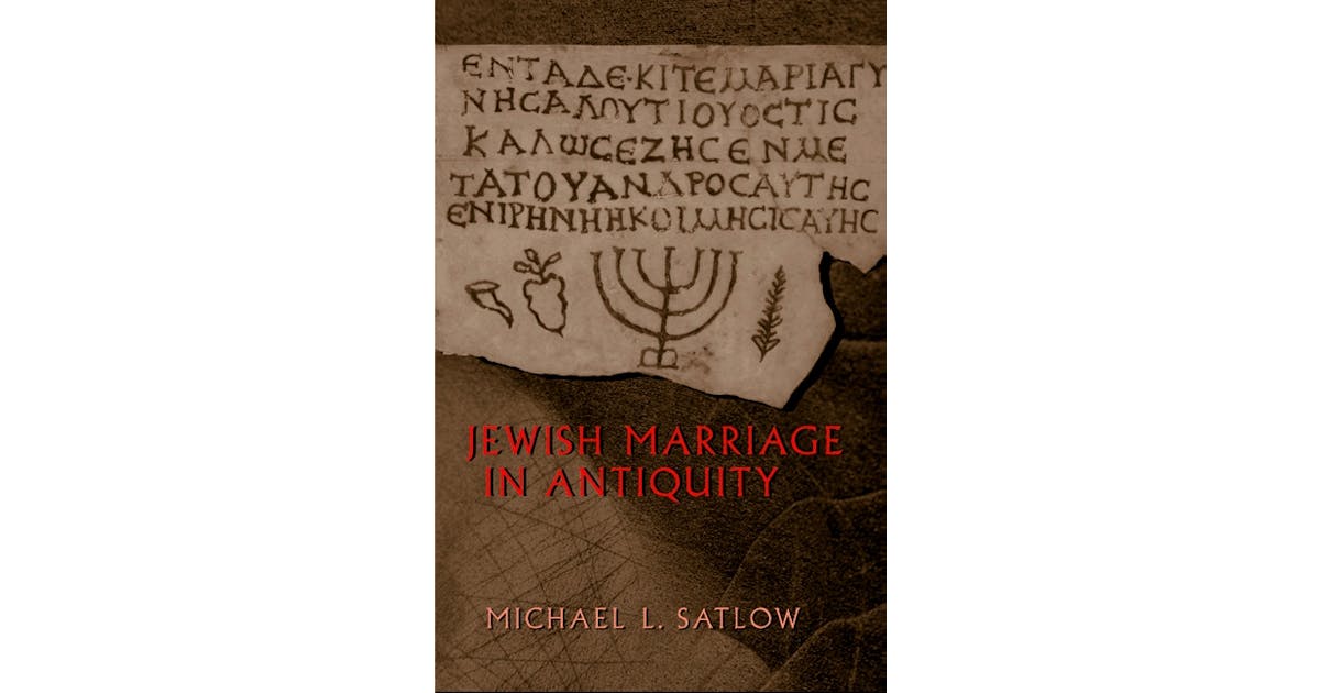 Jewish Marriage in Antiquity cover