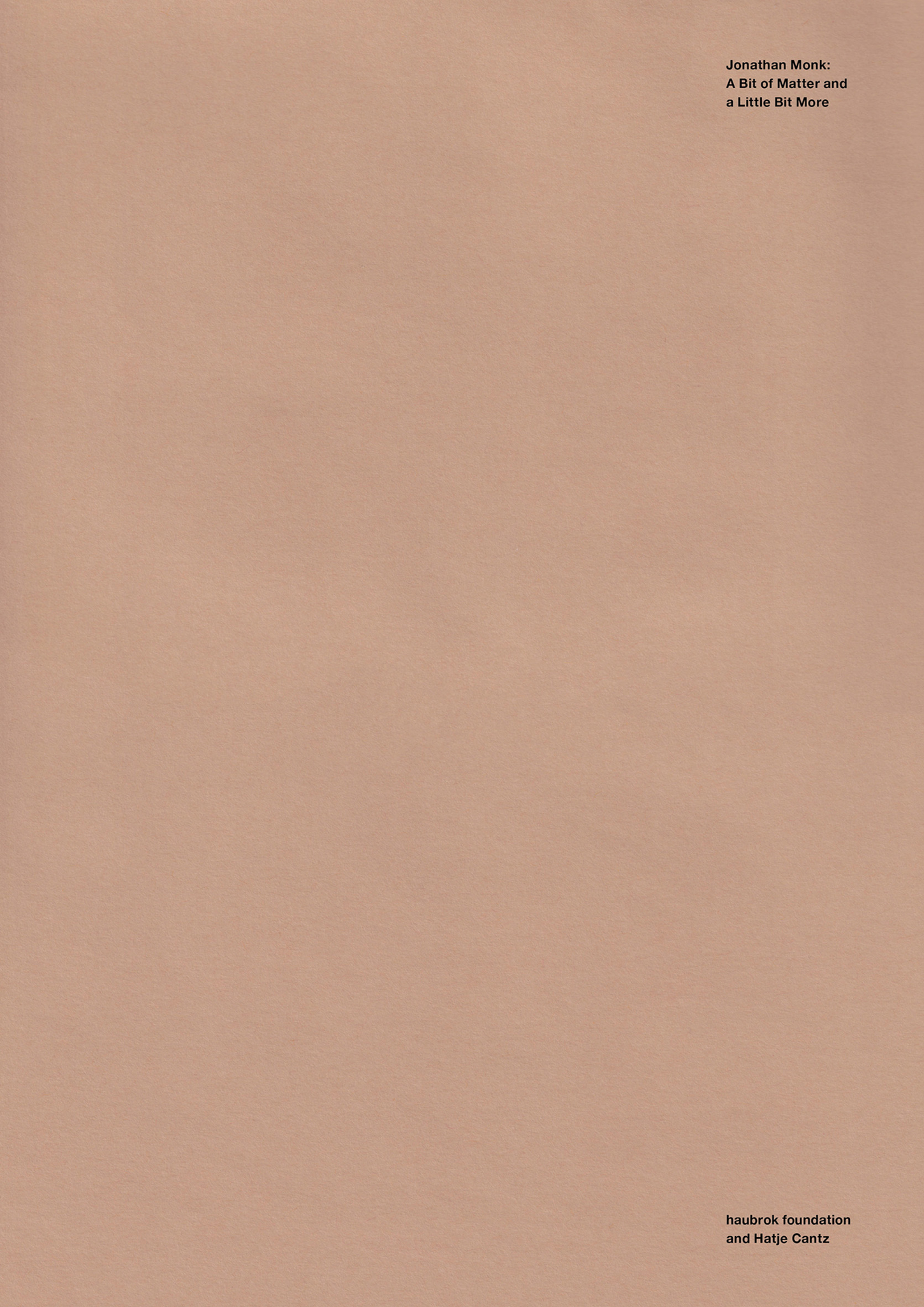 Jonathan Monk cover