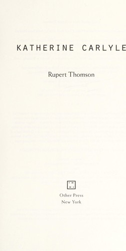 Katherine Carlyle: A Novel cover