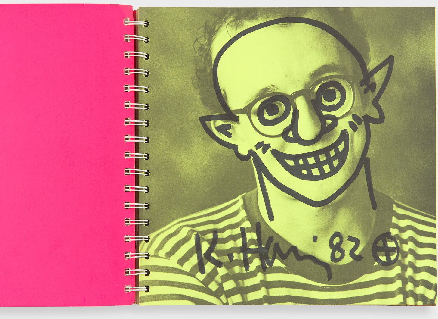 Keith Haring [Tony Shafrazi Gallery, Signed with Drawing]