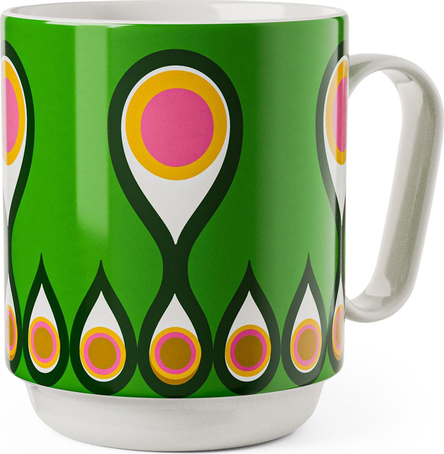 Lisa Larson Bone China Bird Mug – White
