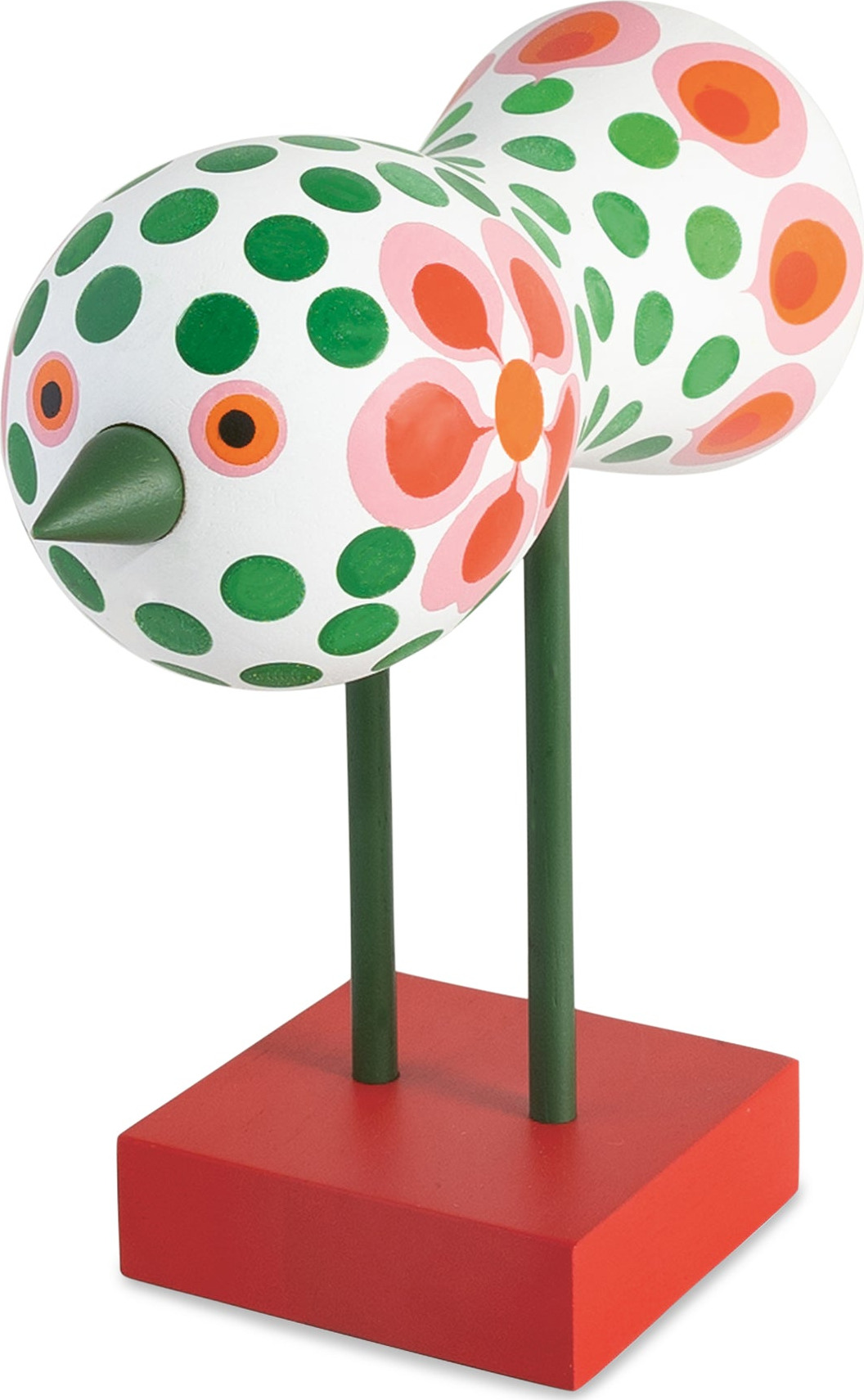 Lisa Larson Wooden Bird Object – Red Base
