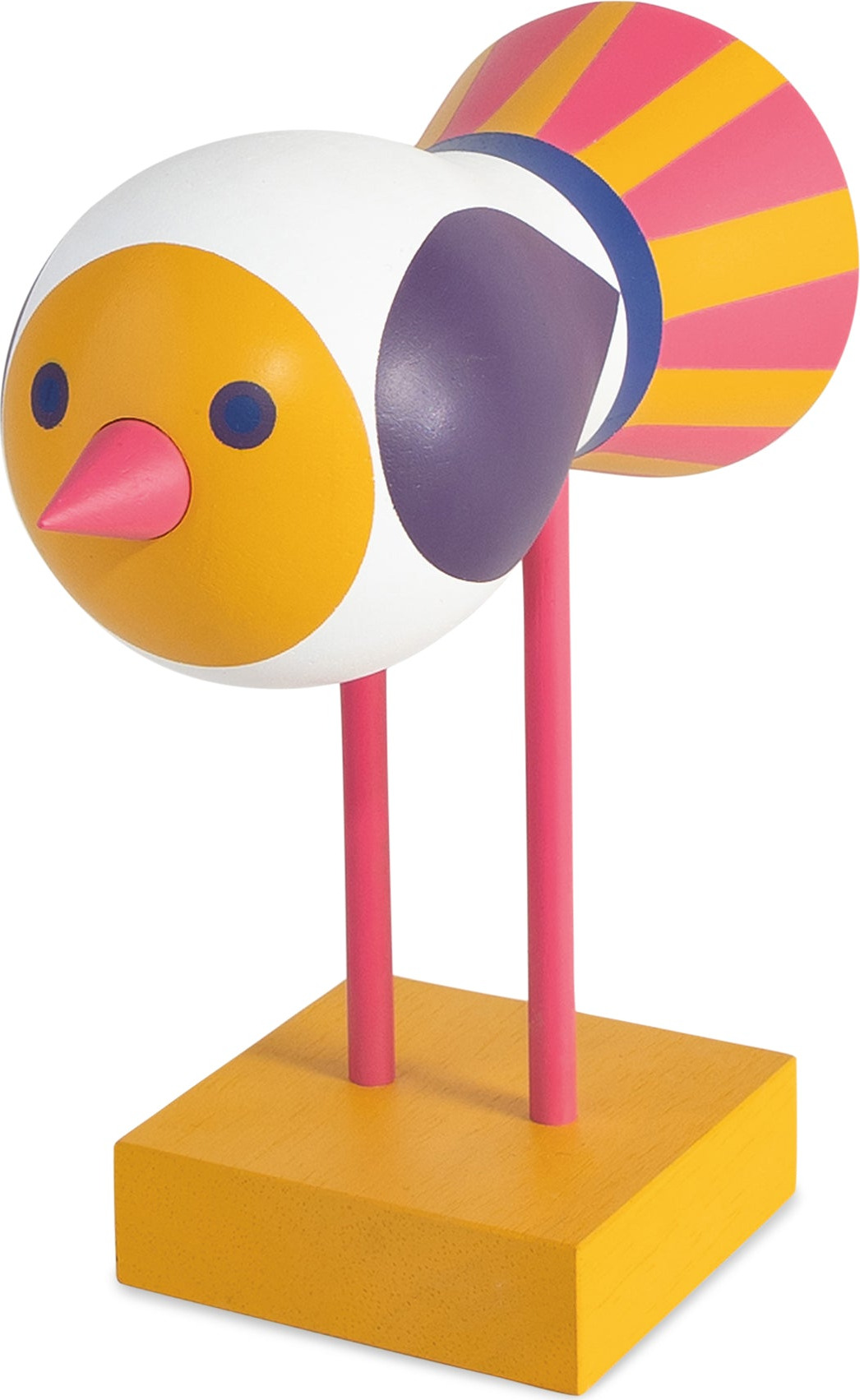 Lisa Larson Wooden Bird Object – Yellow Base