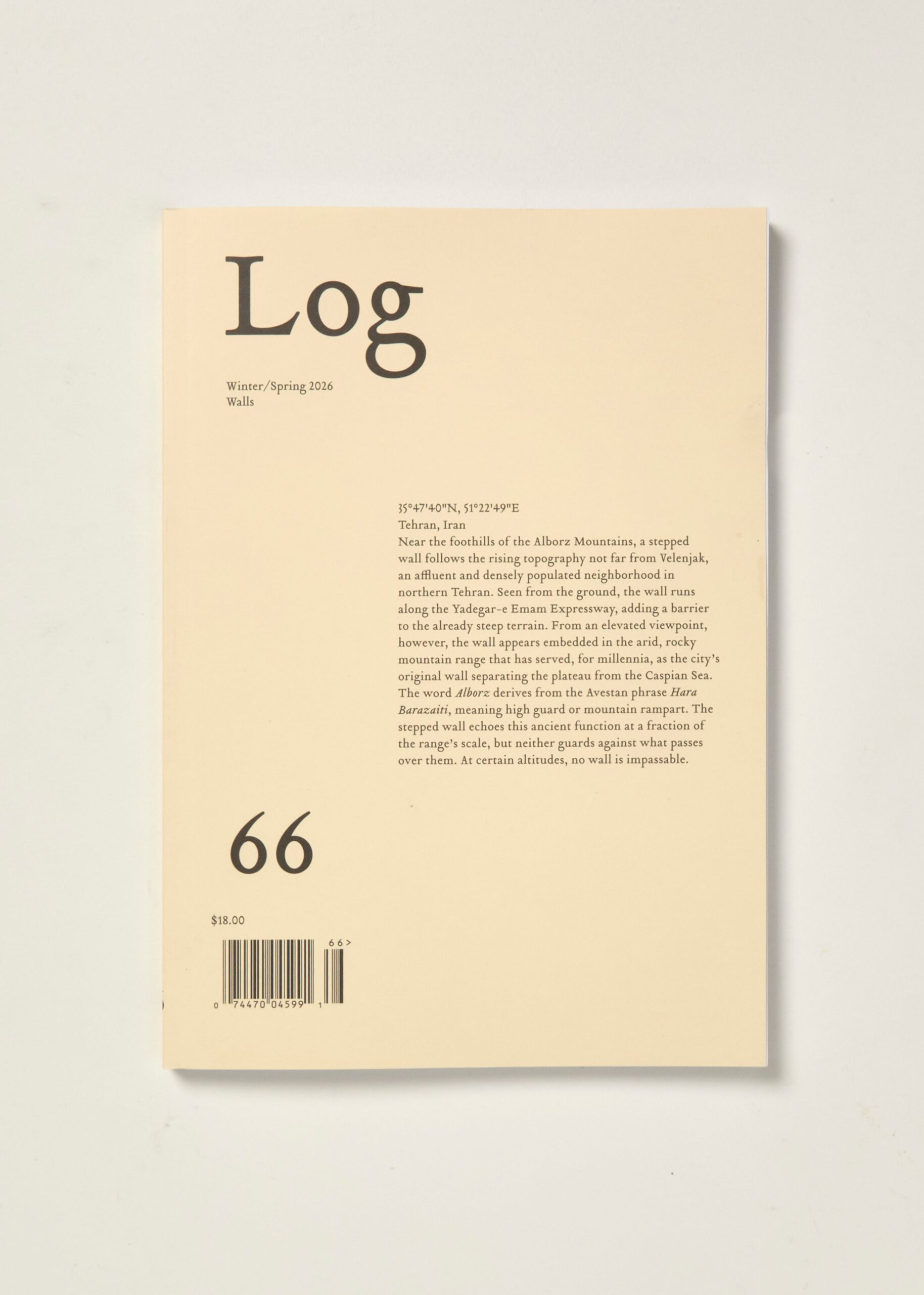 Log 66: Walls