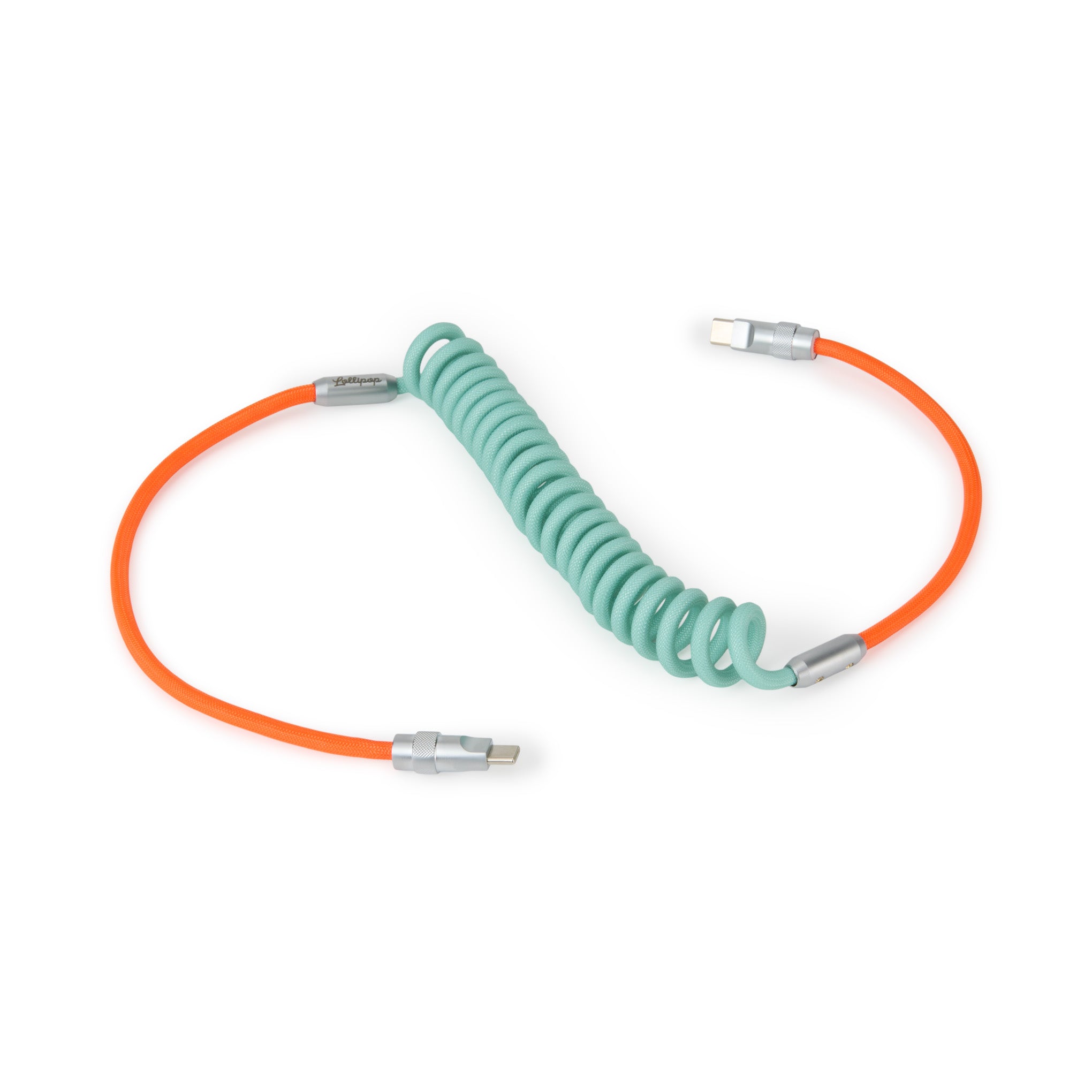 Lollipop USB-C to USB-C Charging Cable – Mint / Orange