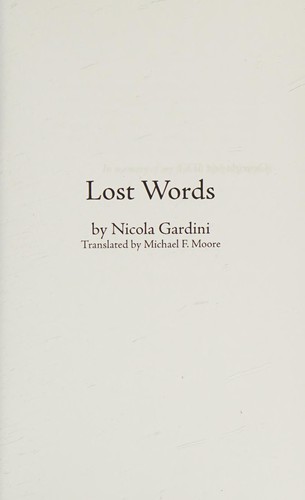 Lost Words cover