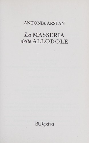 MASSERIA DELLE ALLODOL cover