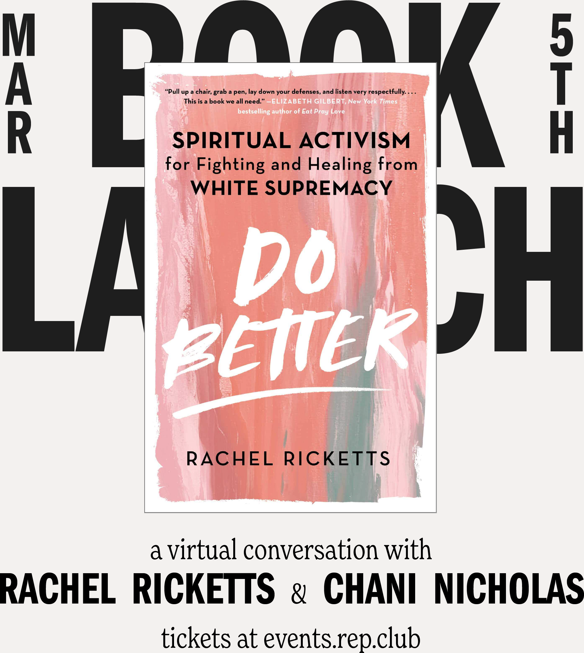 March 5th EVENT: Do Better — Rachel Ricketts w/ Chani Nicholas (Virtual)