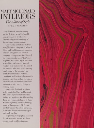 Mary McDonald: Interiors: The Allure of Style cover