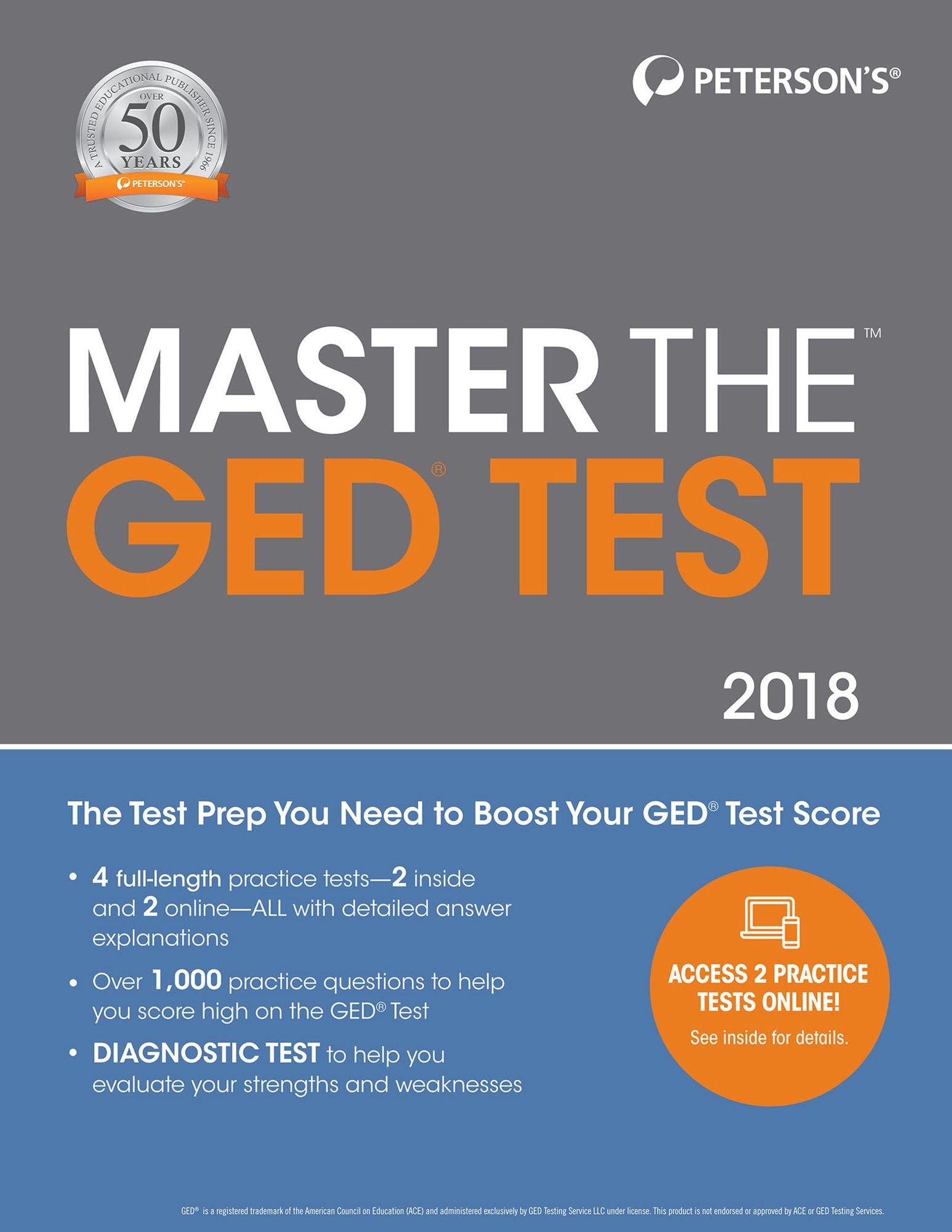 Master the GED Test 2018 cover