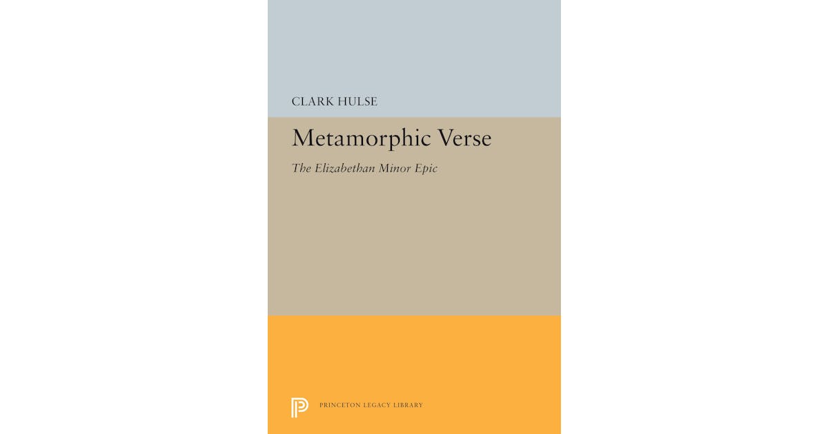 Metamorphic Verse: The Elizabethan Minor Epic cover