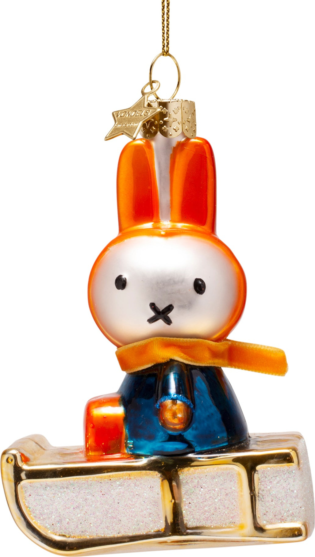 Miffy Glass Holiday Ornament – Miffy Snow Sled
