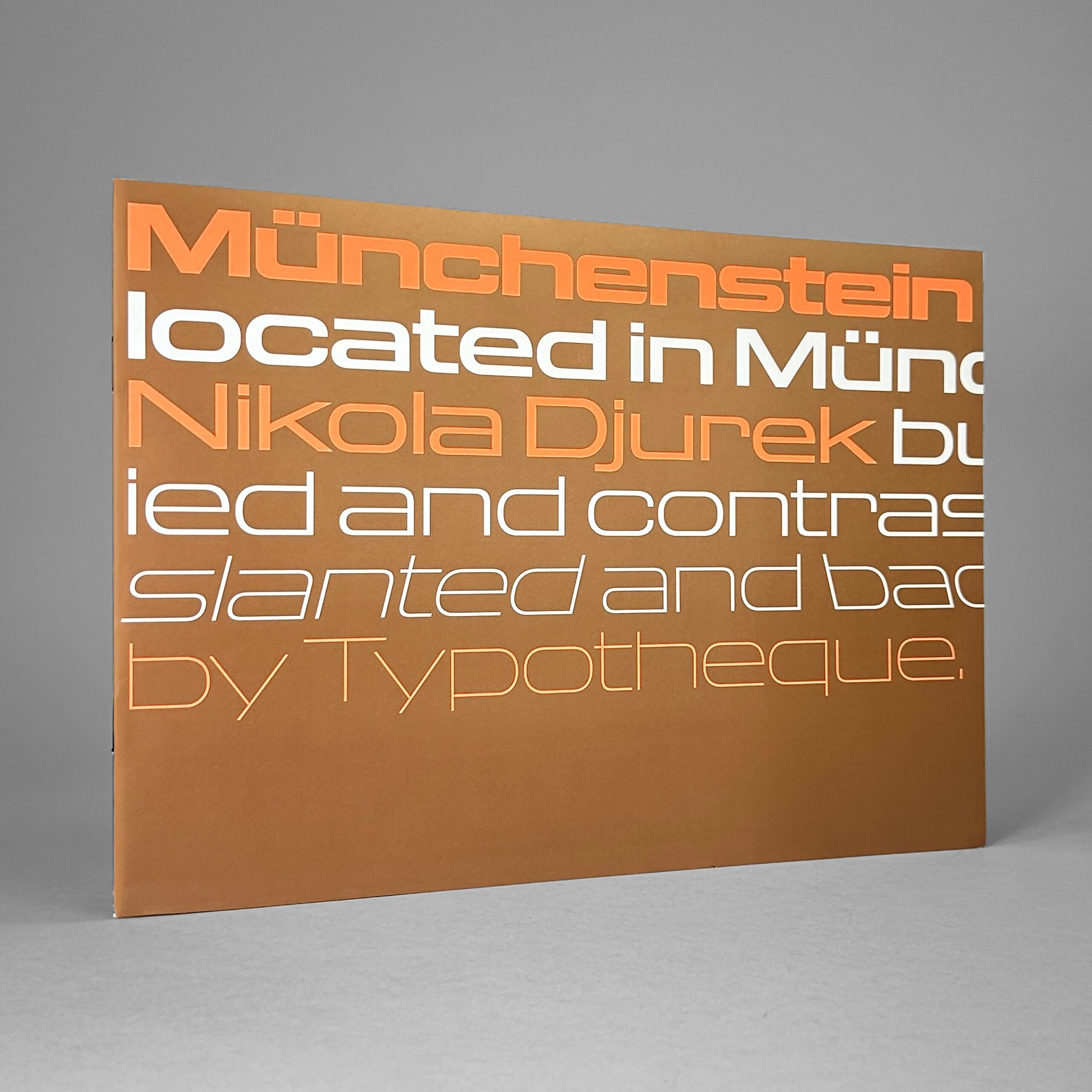 Münchenstein Type Specimen