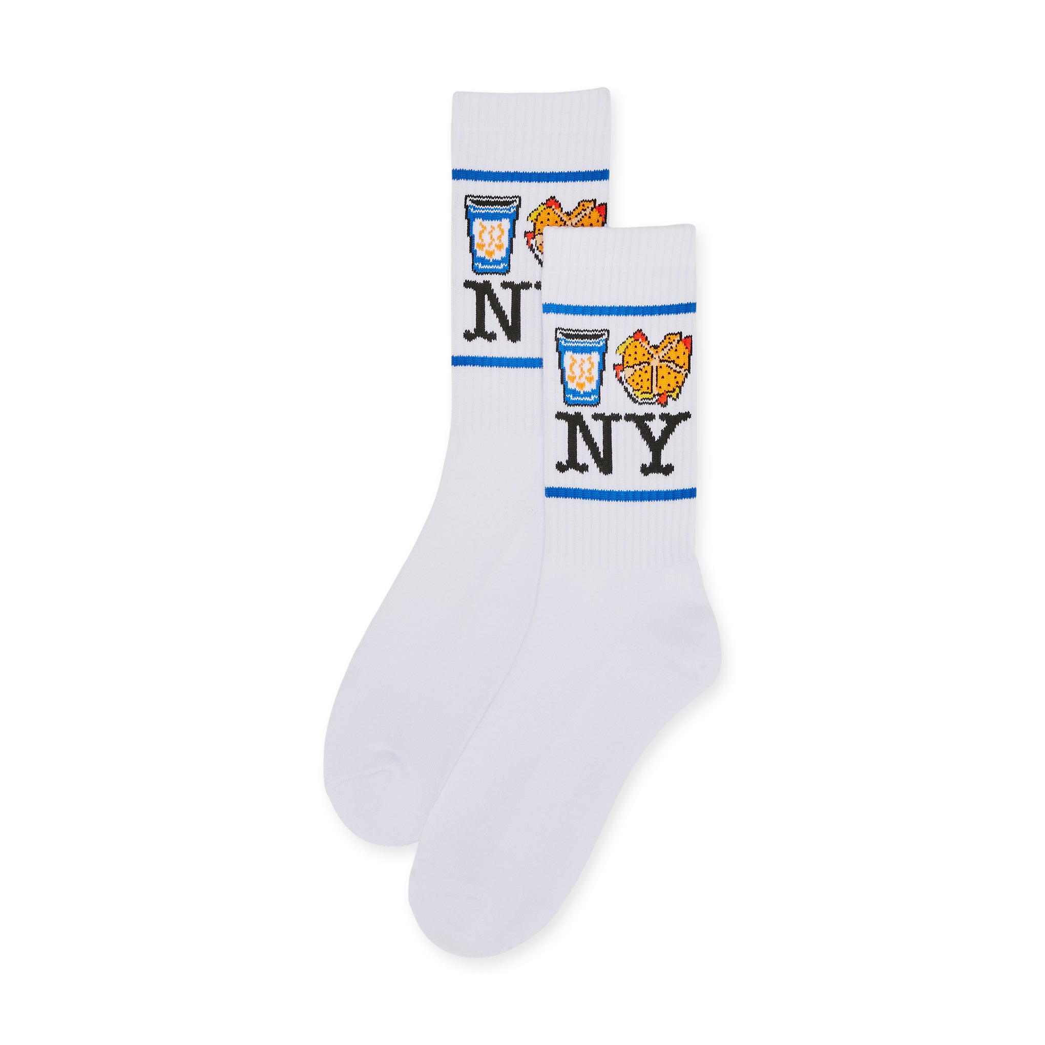 NYC Food Icons Socks – Blue