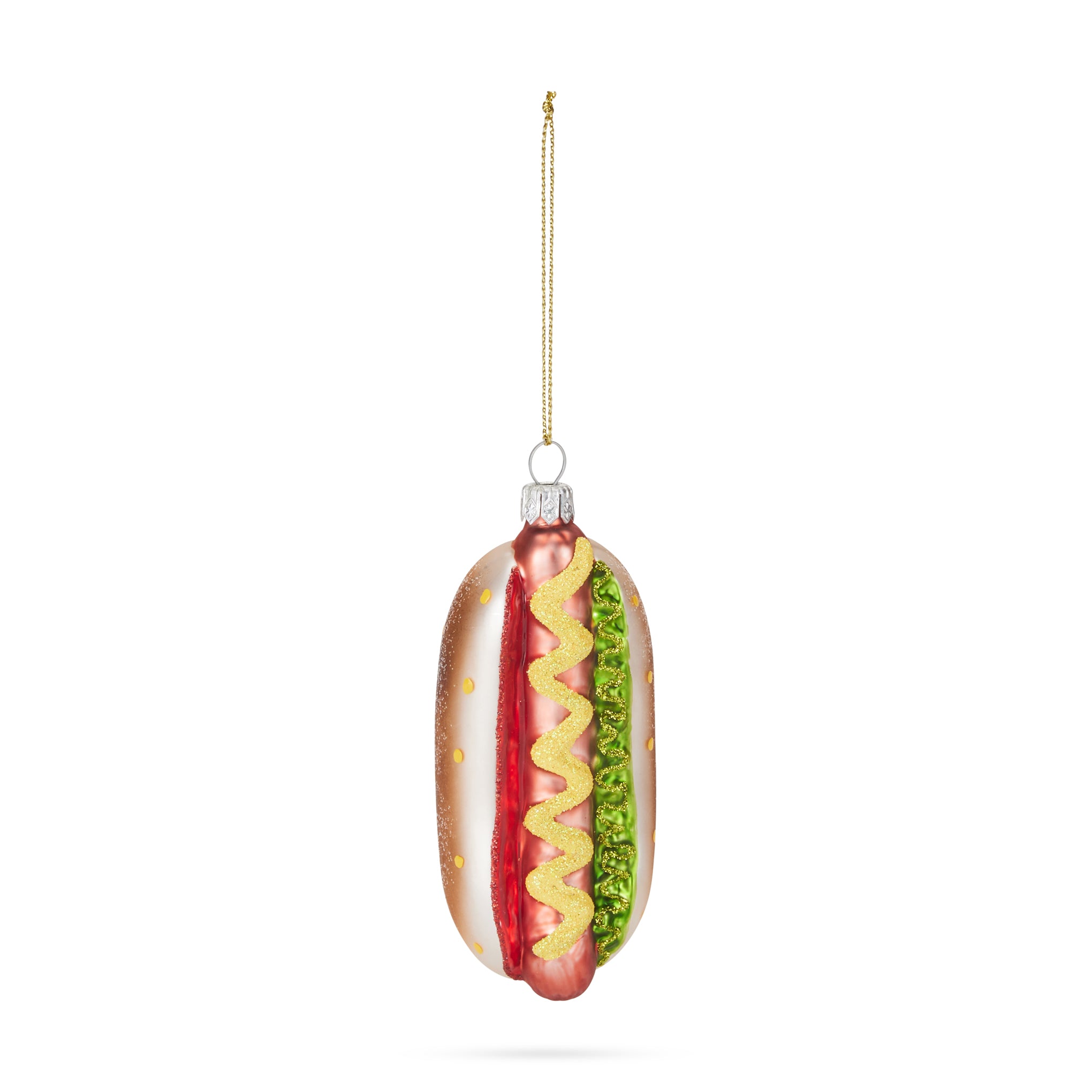 NYC Glass Holiday Ornament – Hot Dog