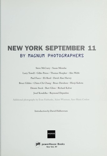 New York September 11 by Magnum Photographers cover