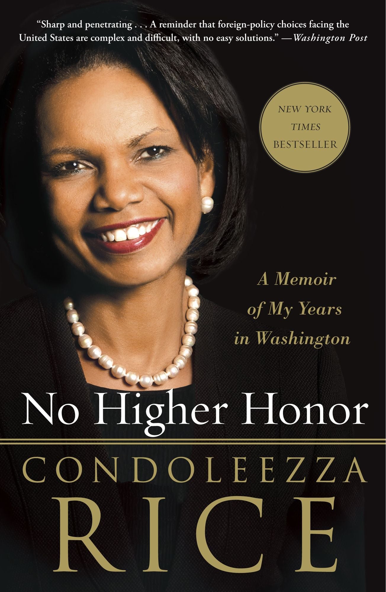 No Higher Honor: A Memoir of My Years in Washington cover