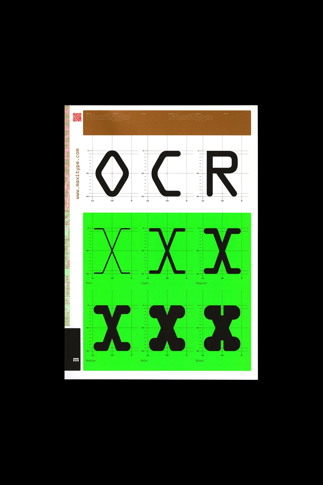 OCR-X Type Specimen
