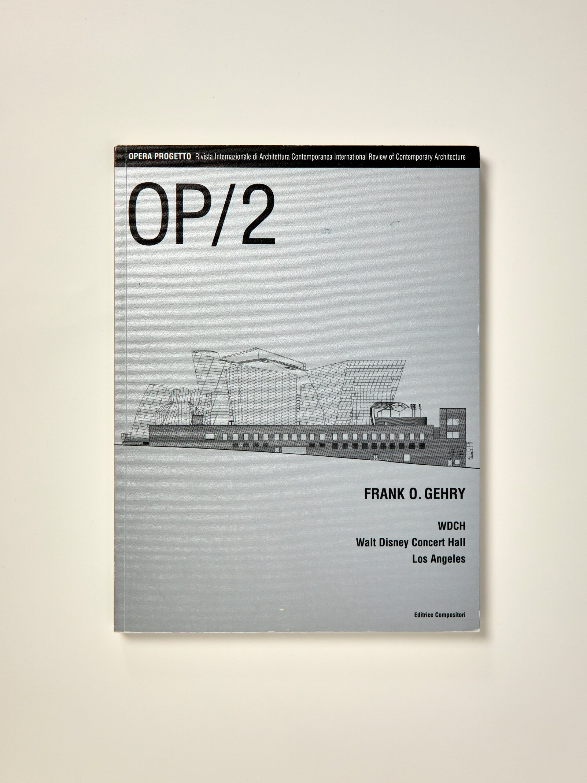 OP/2 Opera Progetto Vol. 2: Frank O. Gehry. WDCH Walt Disney Concert Hall, Los Angeles.