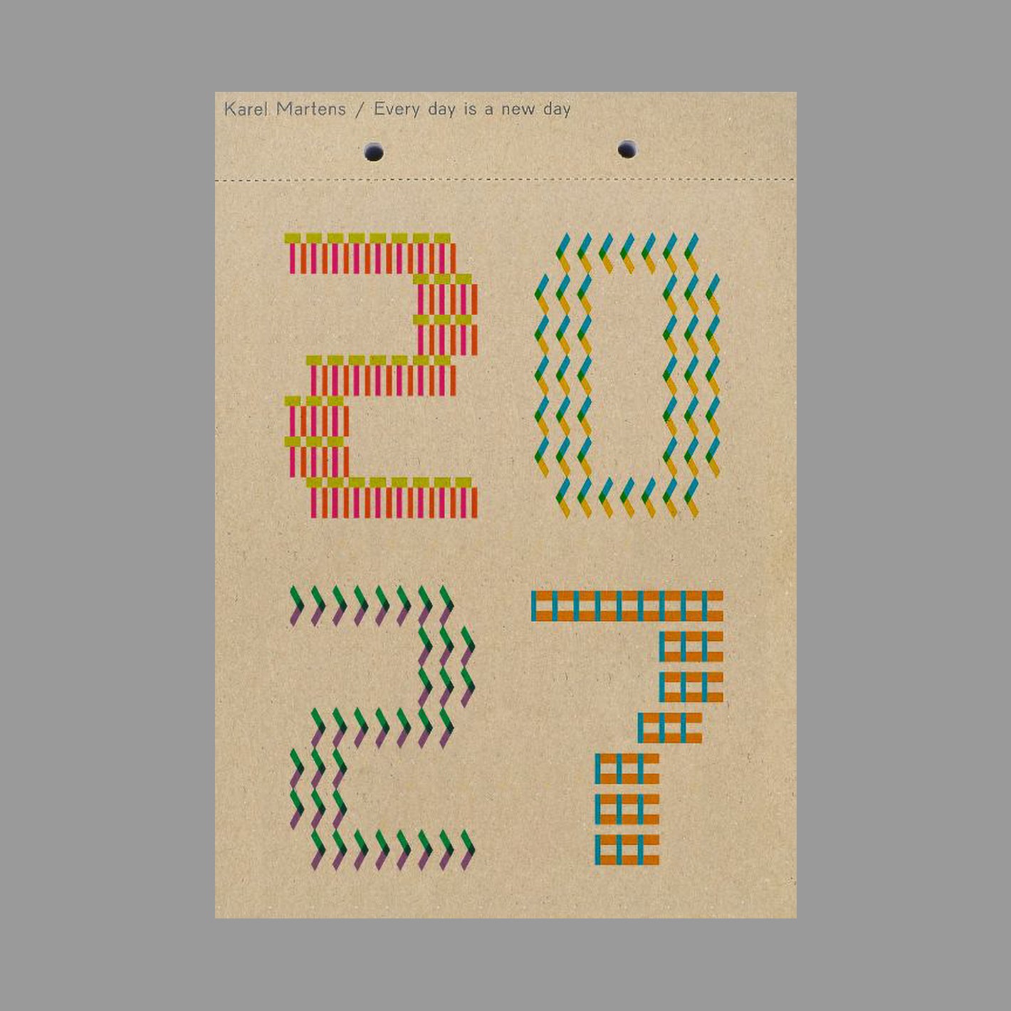 PRE-SALE: Karel Martens: Every Day Is a New Day – Calendar 2027