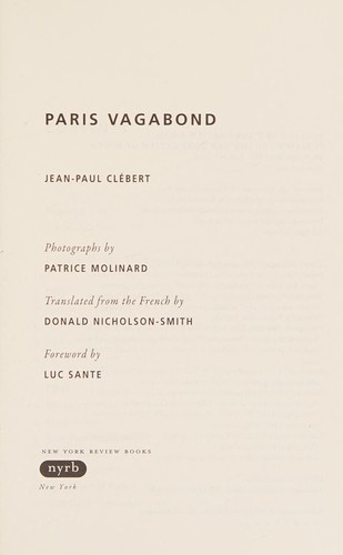 Paris Vagabond cover
