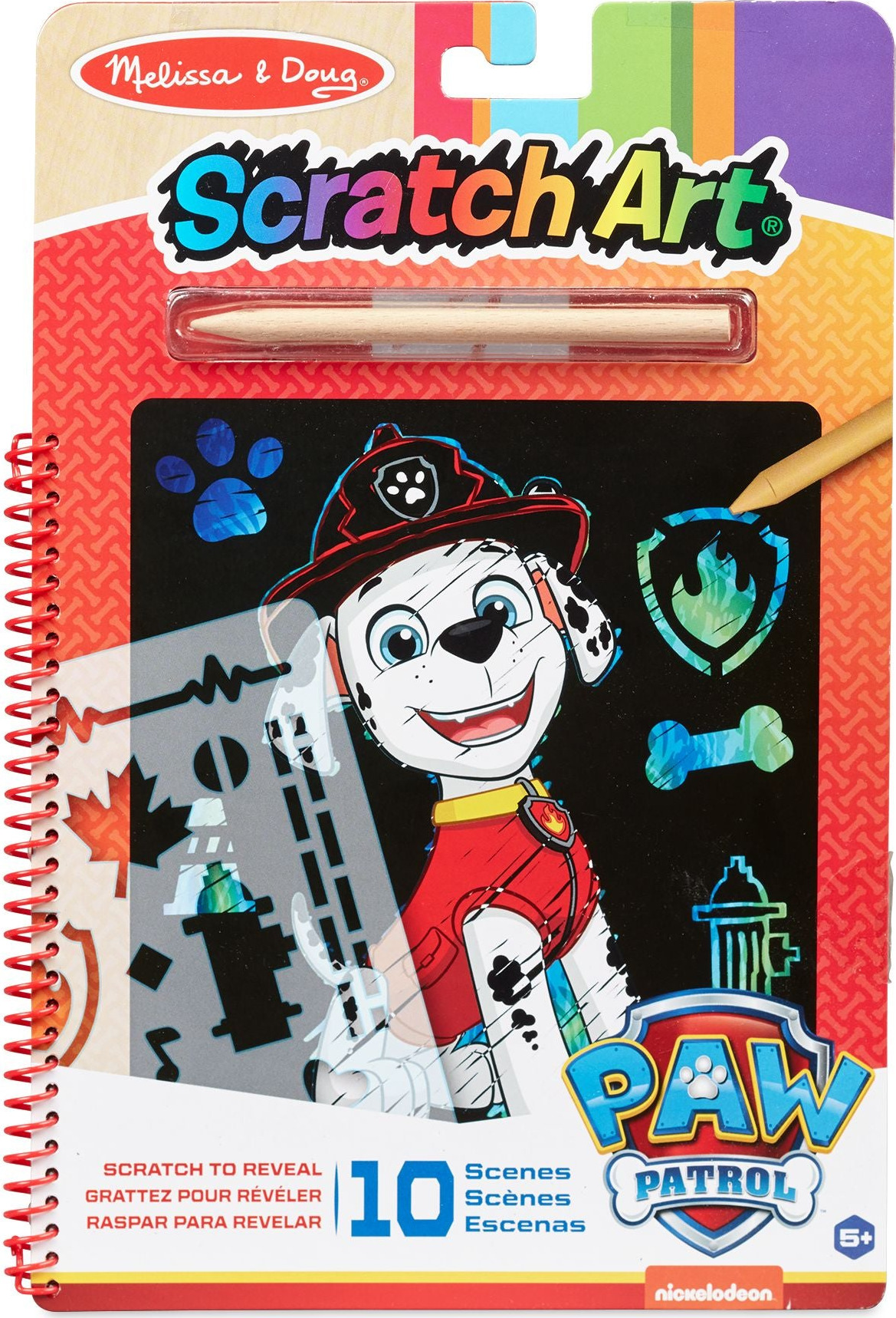 Paw Patrol Scratch Art Pad – Marshall cover