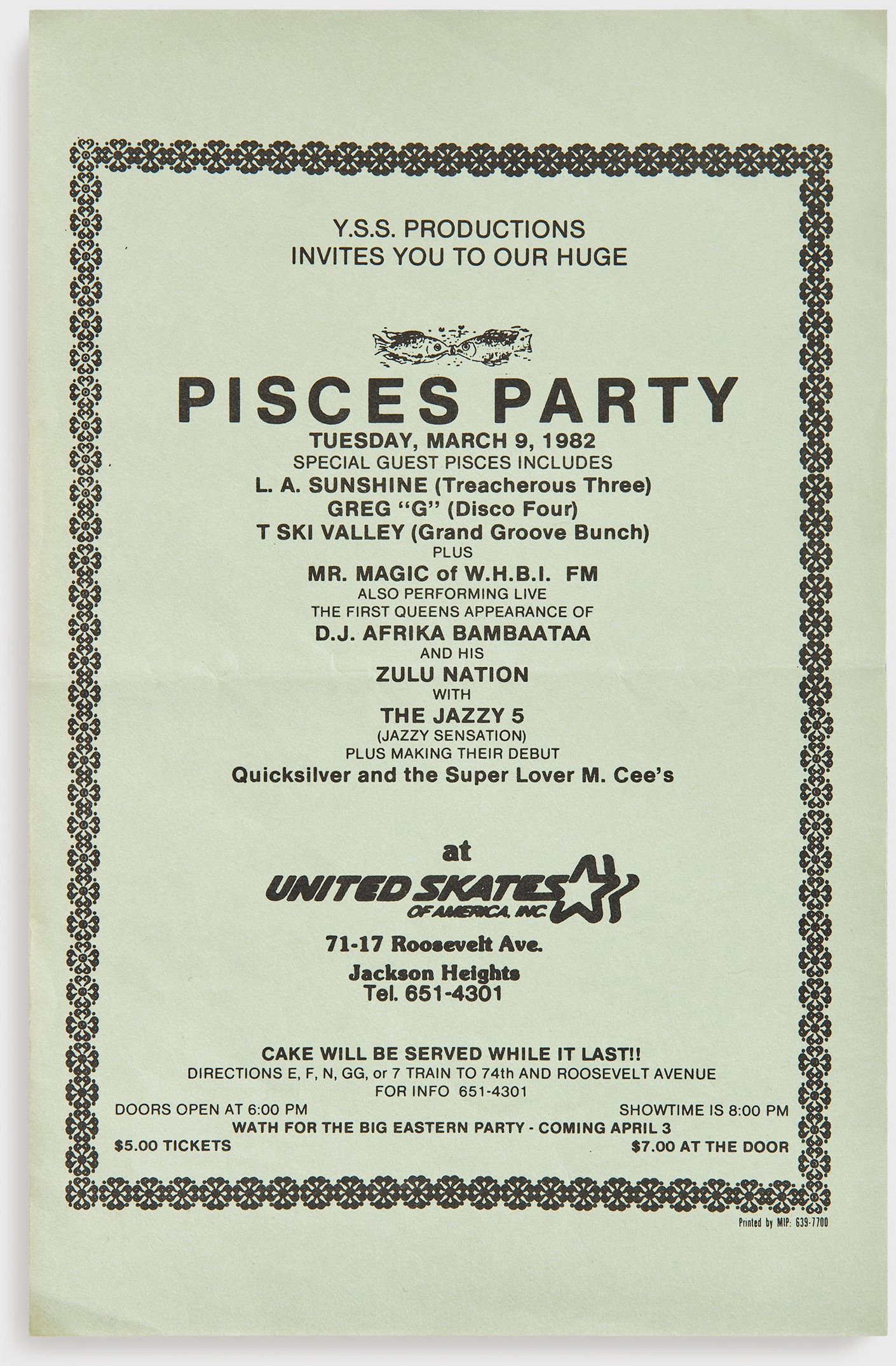 Pisces Party Flyer
