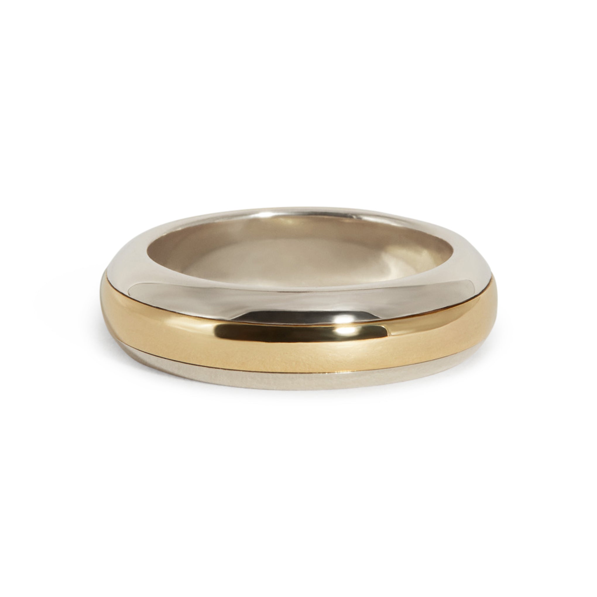 Pivot Ring I – 14k Yellow/ 14k White Gold