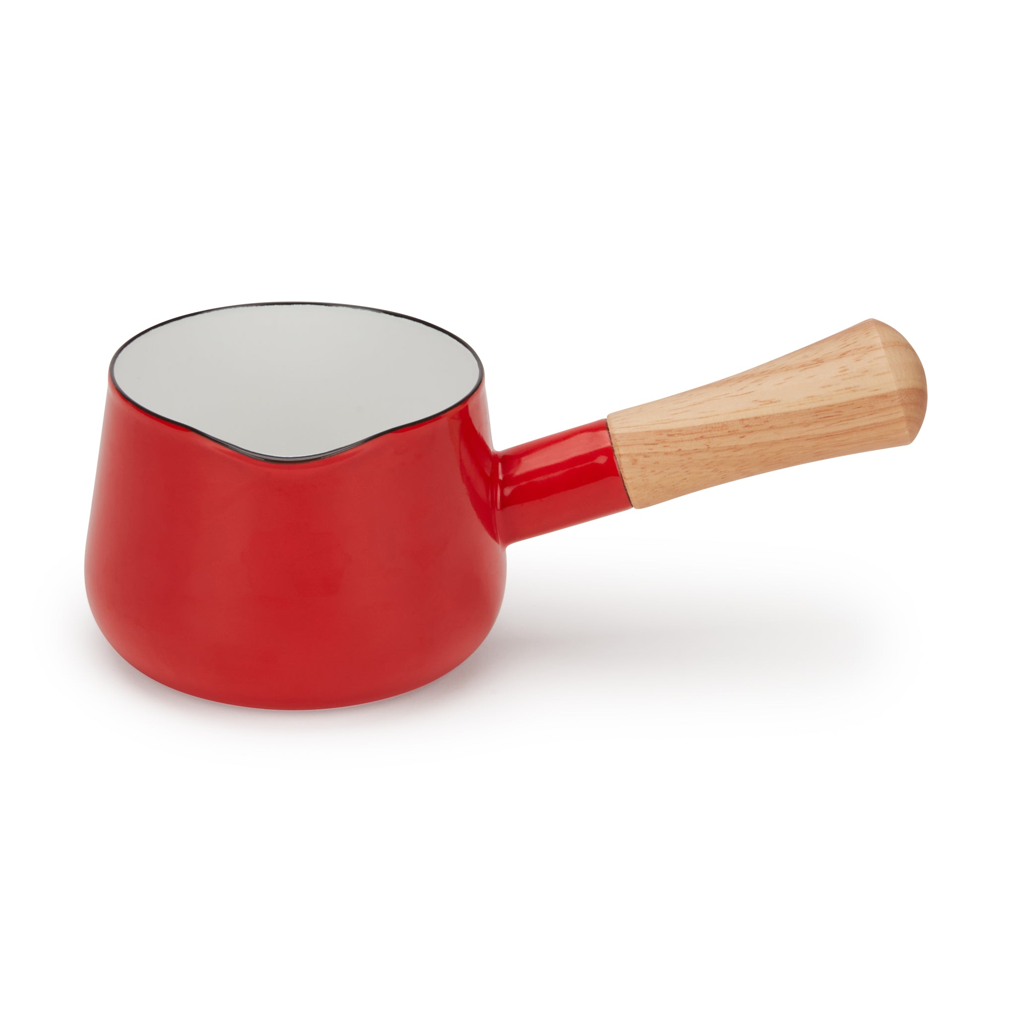 Porcelain Enamel Milk Pan – Red