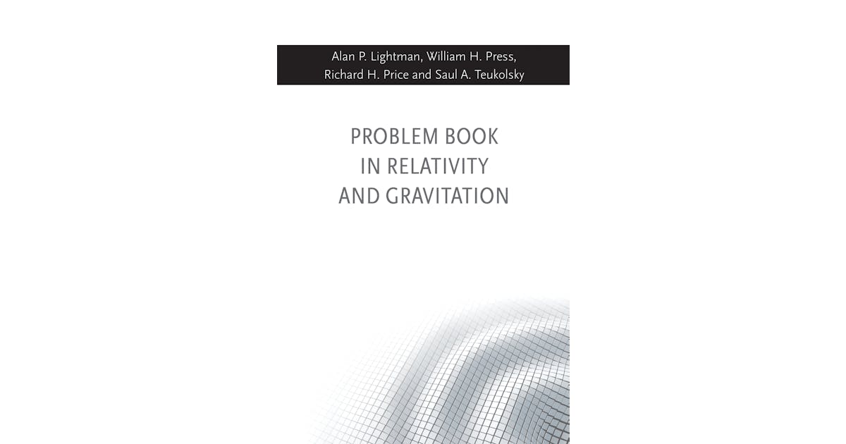 Problem Book in Relativity and Gravitation cover