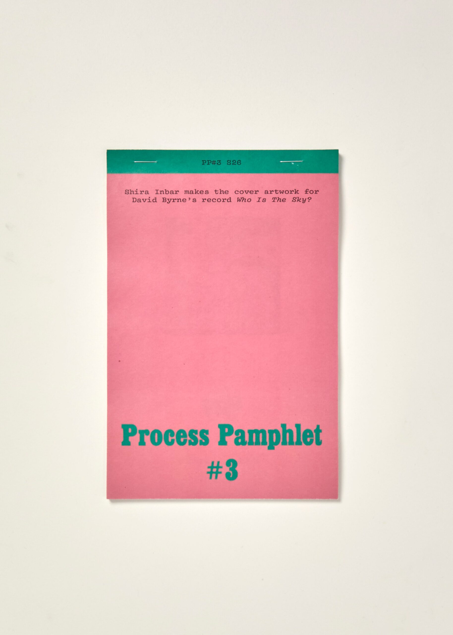 Process Pamphlet: #3: Shira Inbar makes the cover artwork for David Byrne’s record Who Is The Sky?