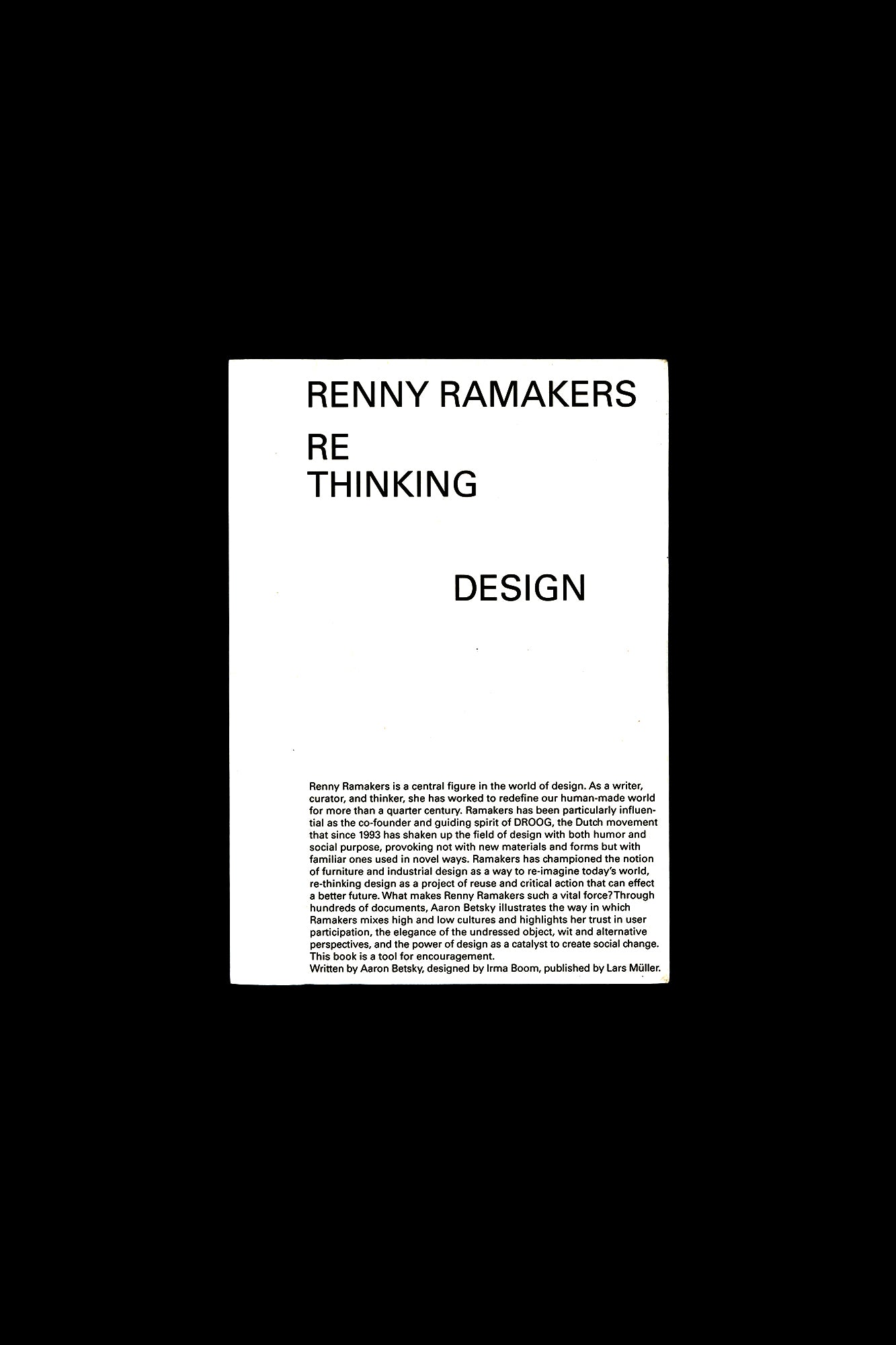 Renny Ramakers: Rethinking Design – Curator of Change