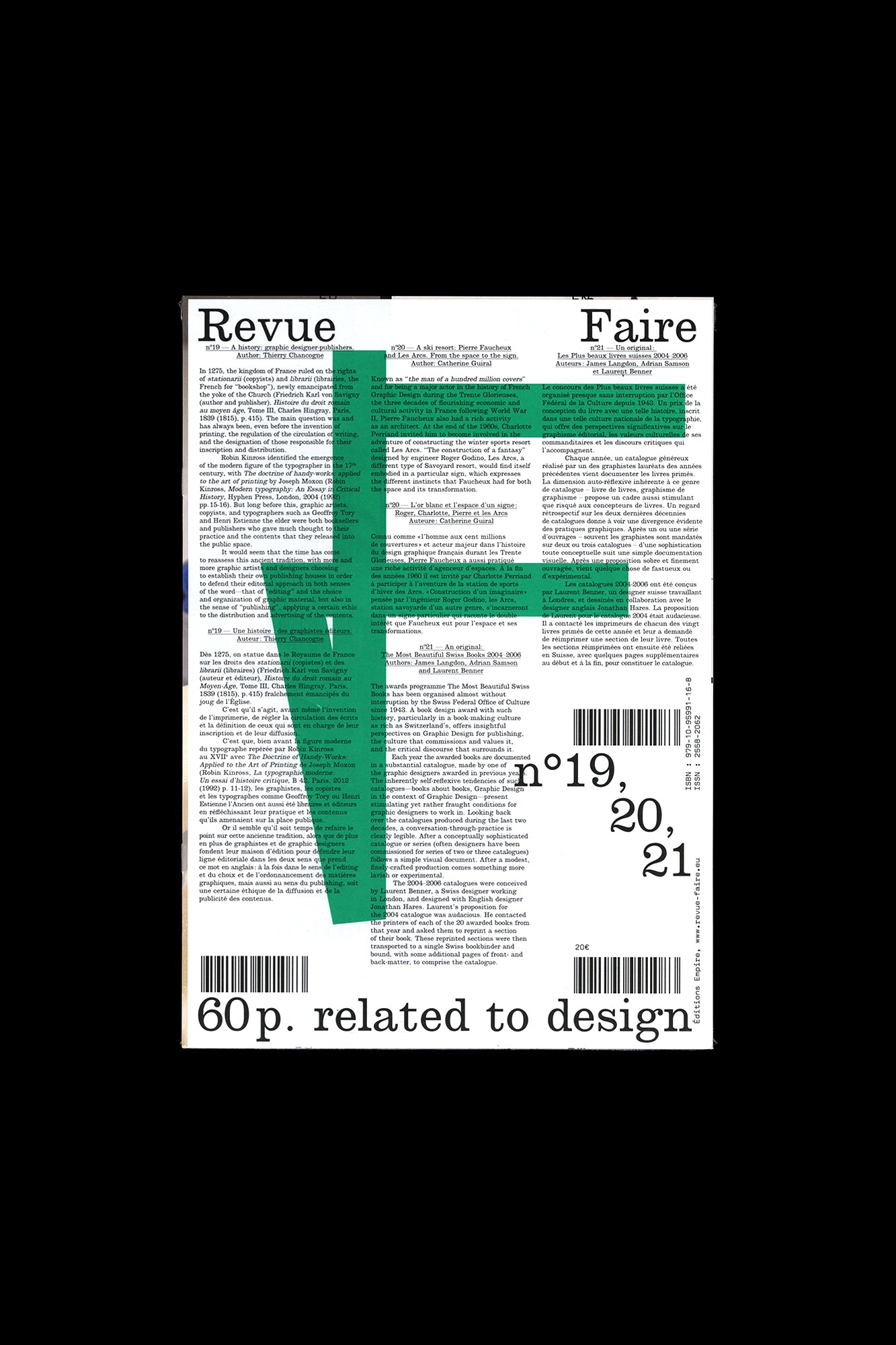 Revue Faire no. 19, 20, 21