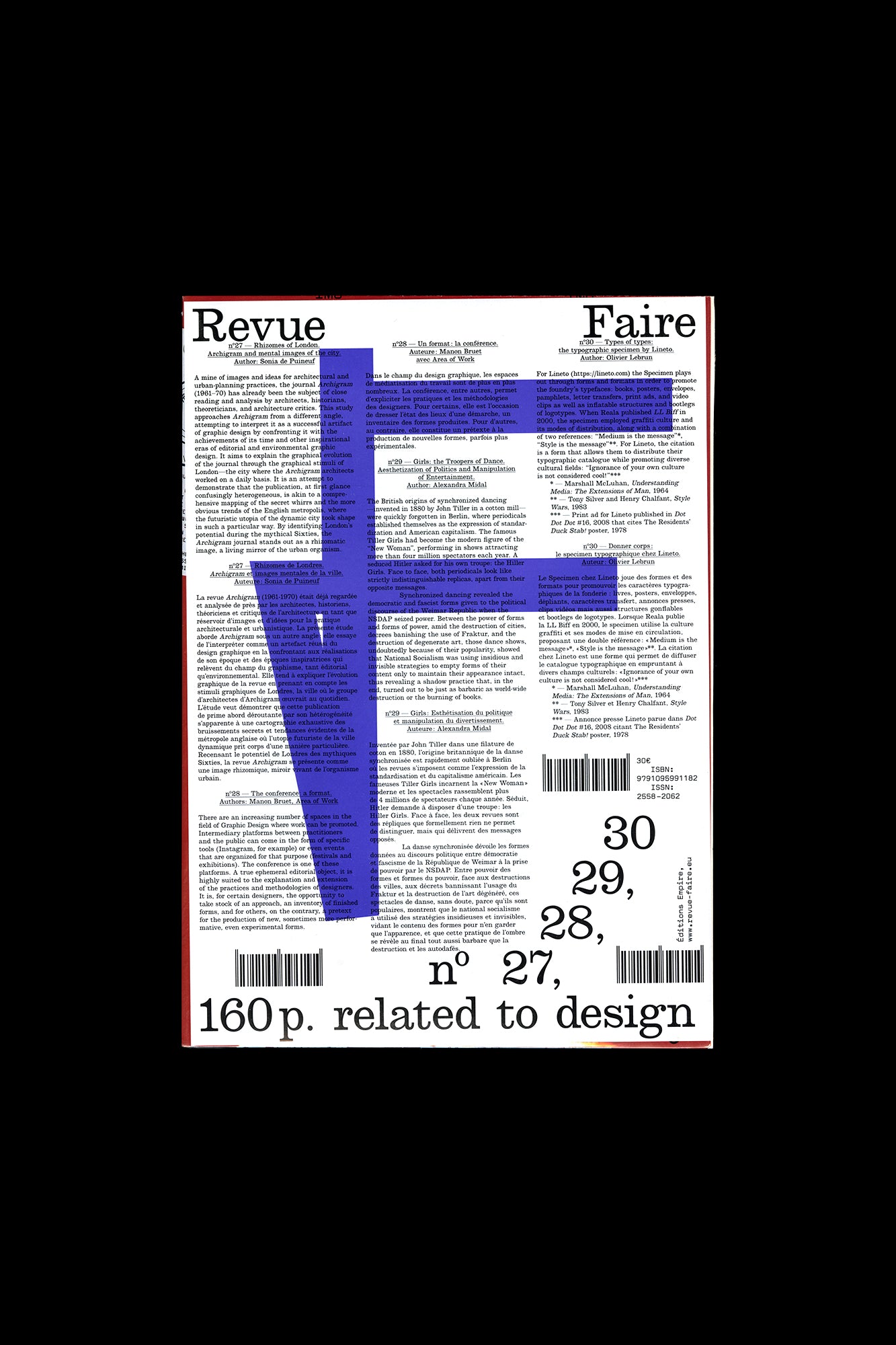 Revue Faire no. 27, 28, 29, 30