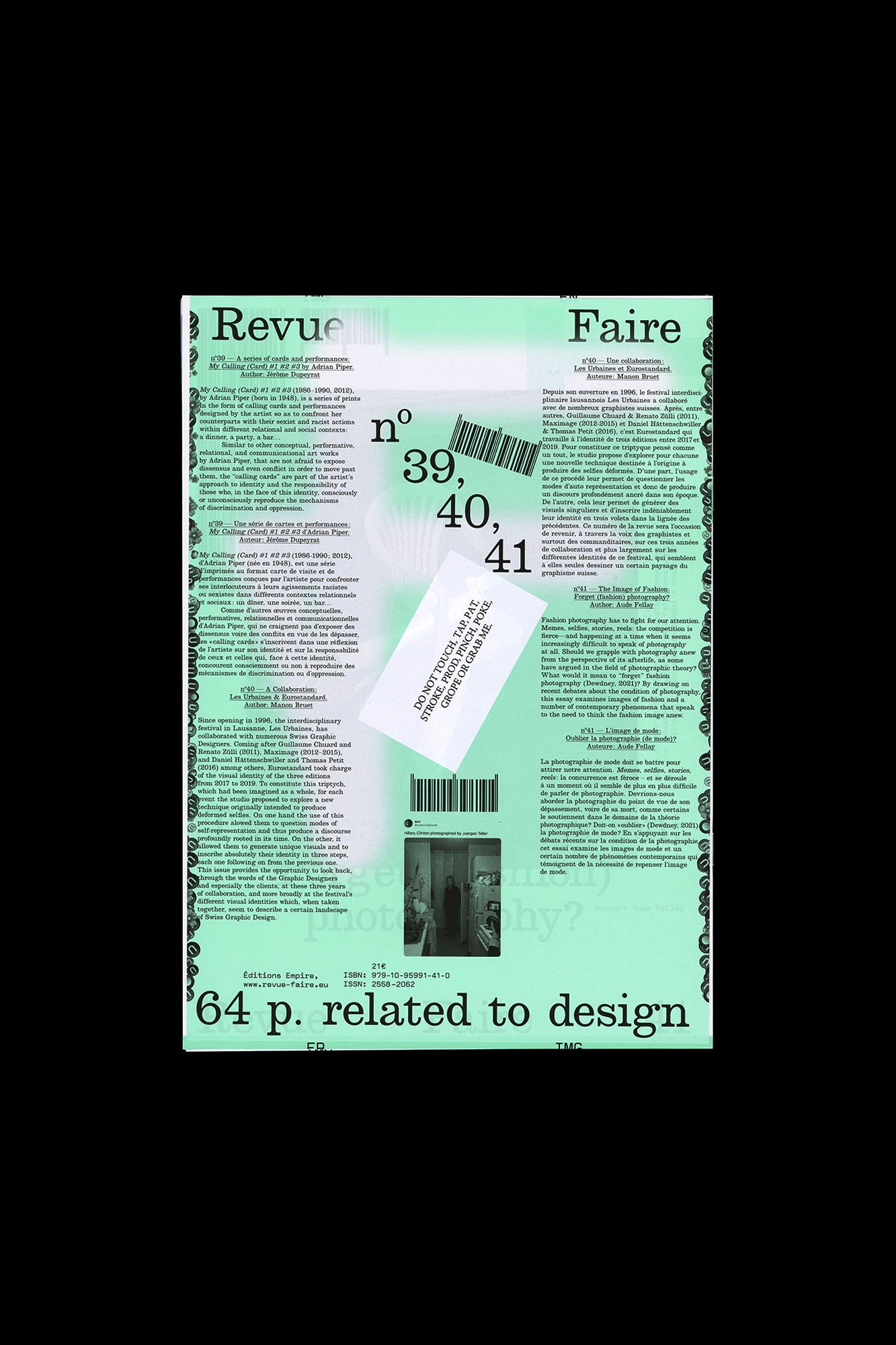 Revue Faire no. 39, 40, 41