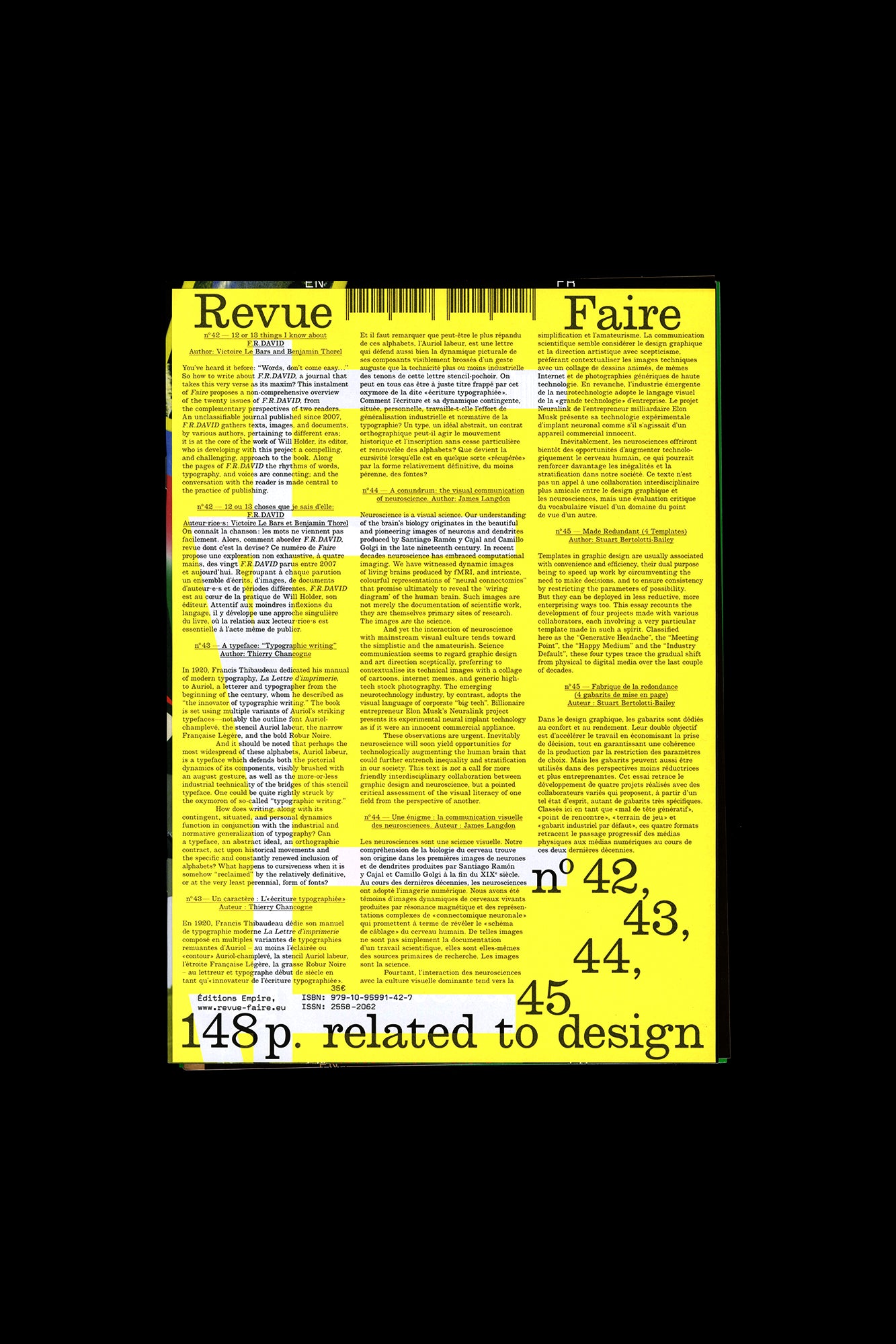 Revue Faire no. 42, 43, 44, 45