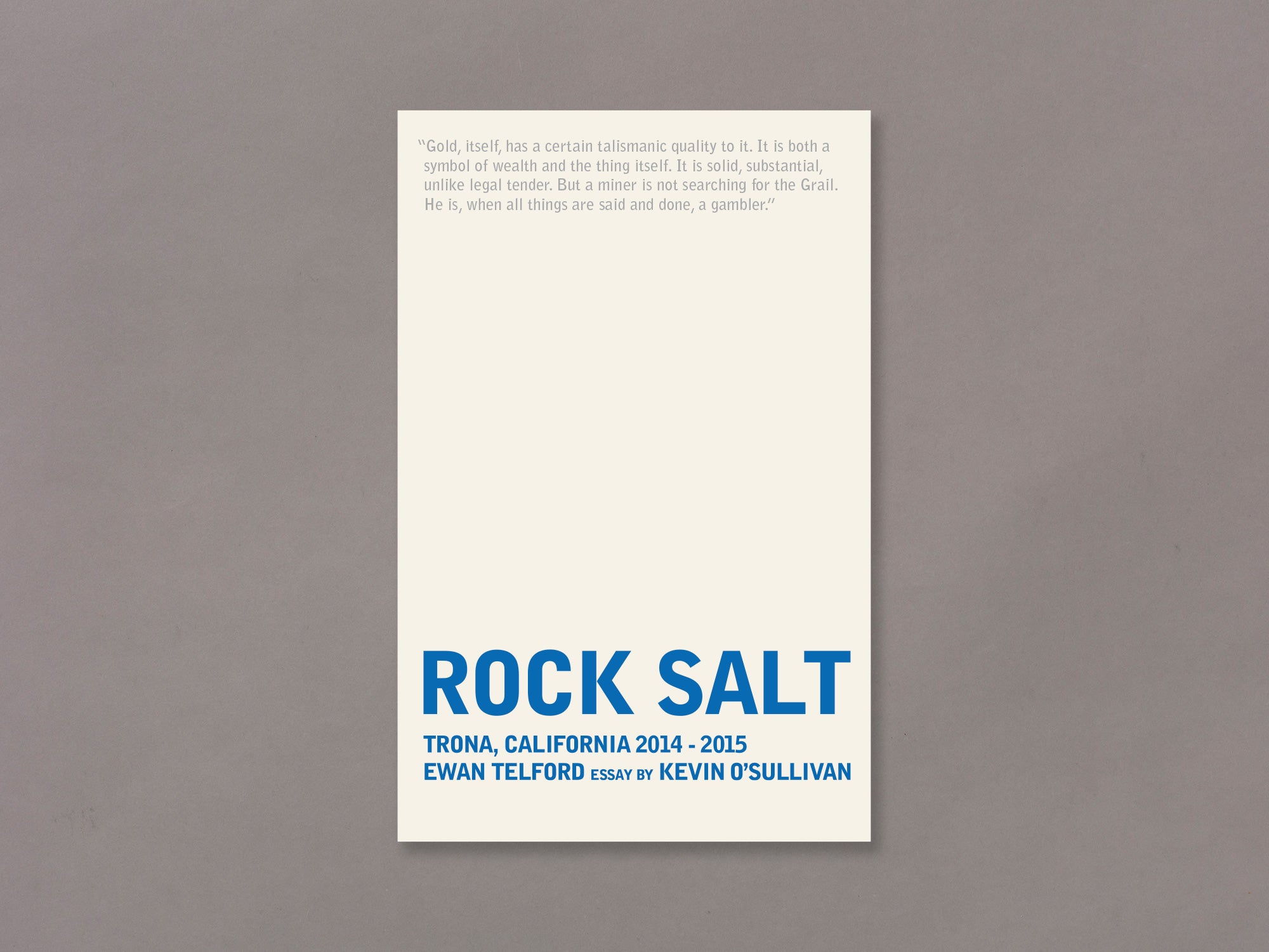 Rock Salt – Ewan Telford cover