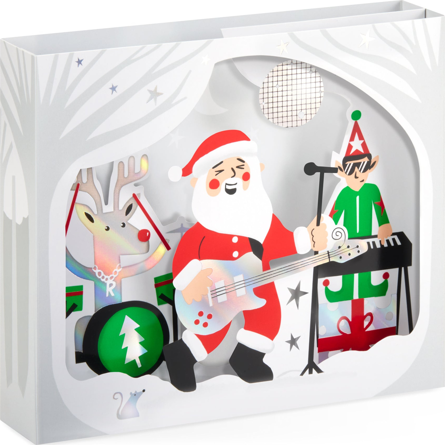 Rockin’ Santa Holiday Pop-Up Cards – Set of 8