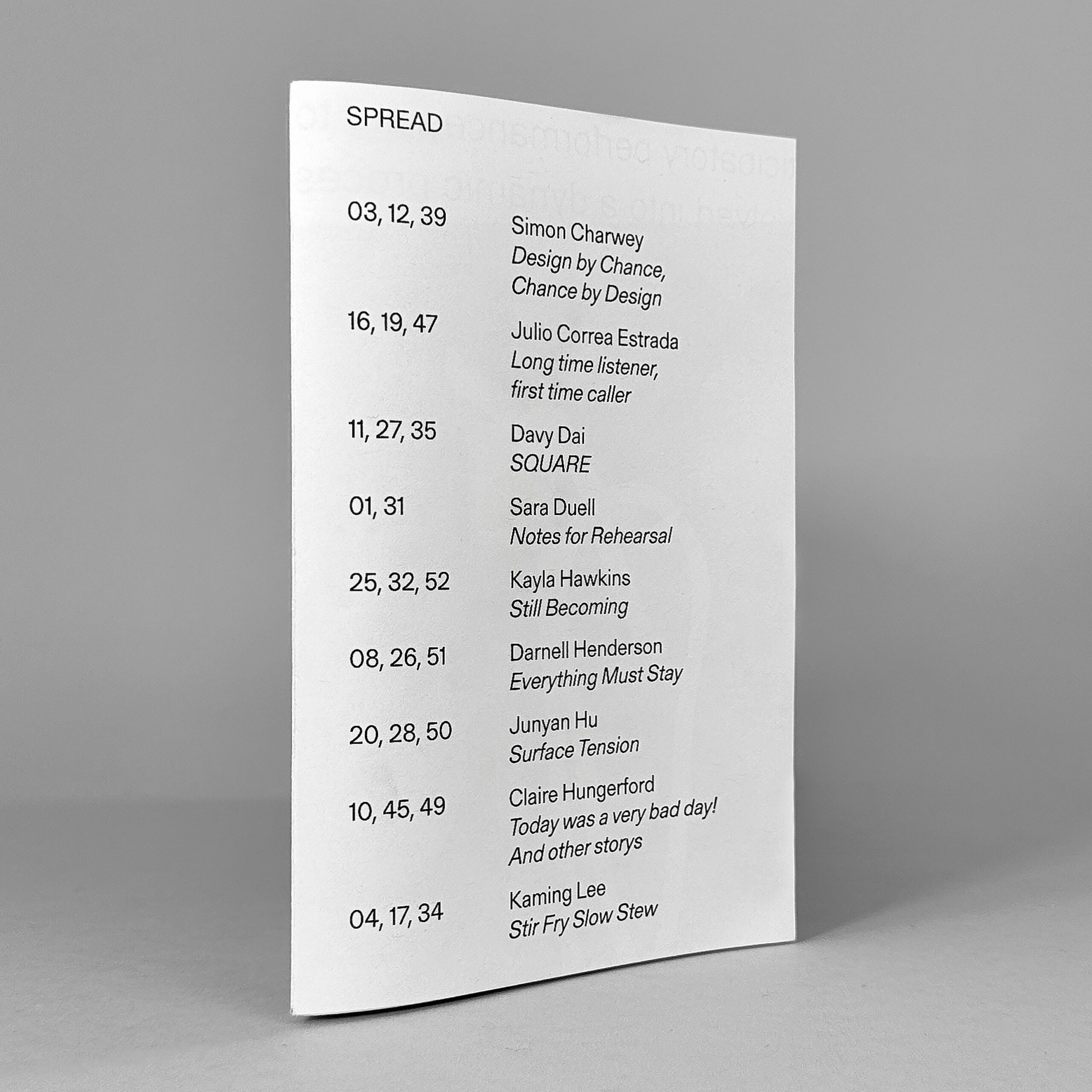 SPREAD — Yale Graphic Design 2024 Thesis Catalog