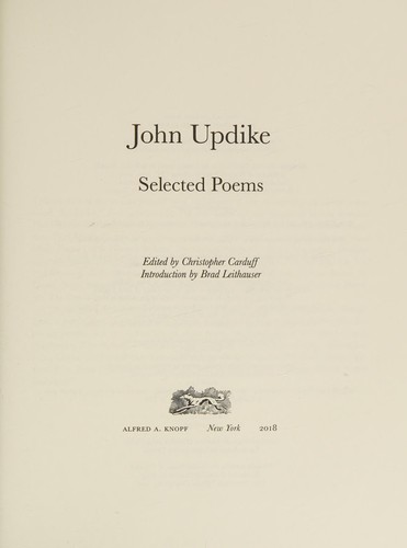 Selected Poems of John Updike cover