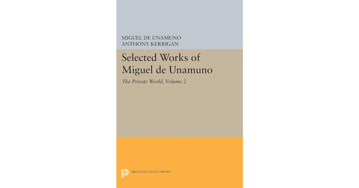 Selected Works of Miguel de Unamuno, Volume 2: The Private World cover