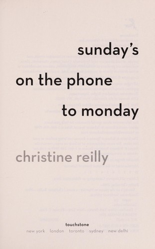 Sunday’s on the Phone to Monday cover