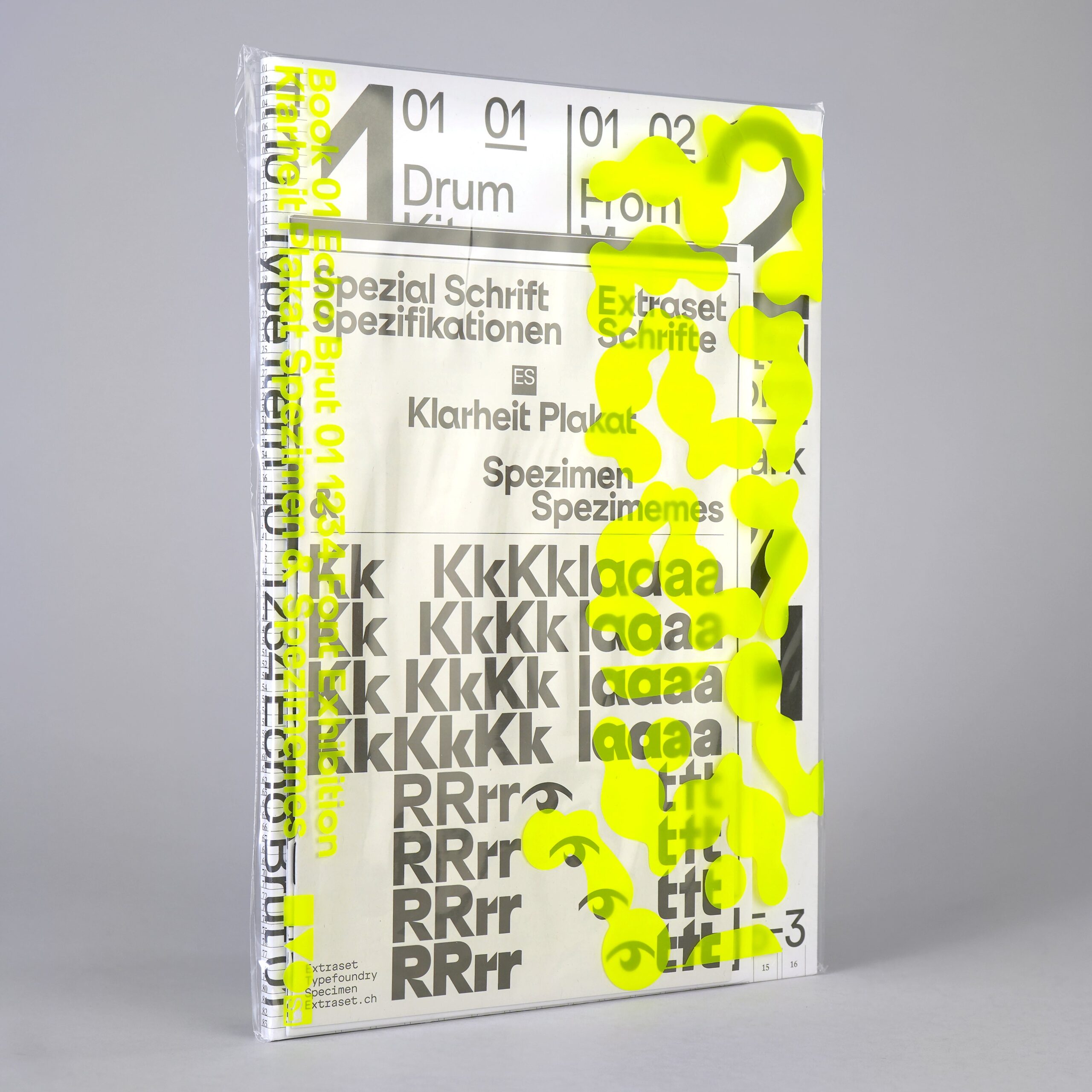 TI10 Type Item #10 1234 Echo Brut 01 + ES Klarheit Plakat Mini Specimen