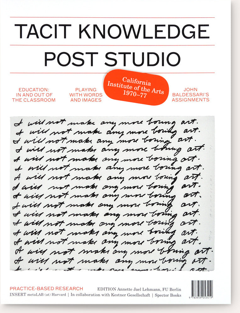 Tacit Knowledge: Post Studio/Feminism — CalArts, 1970-1977
