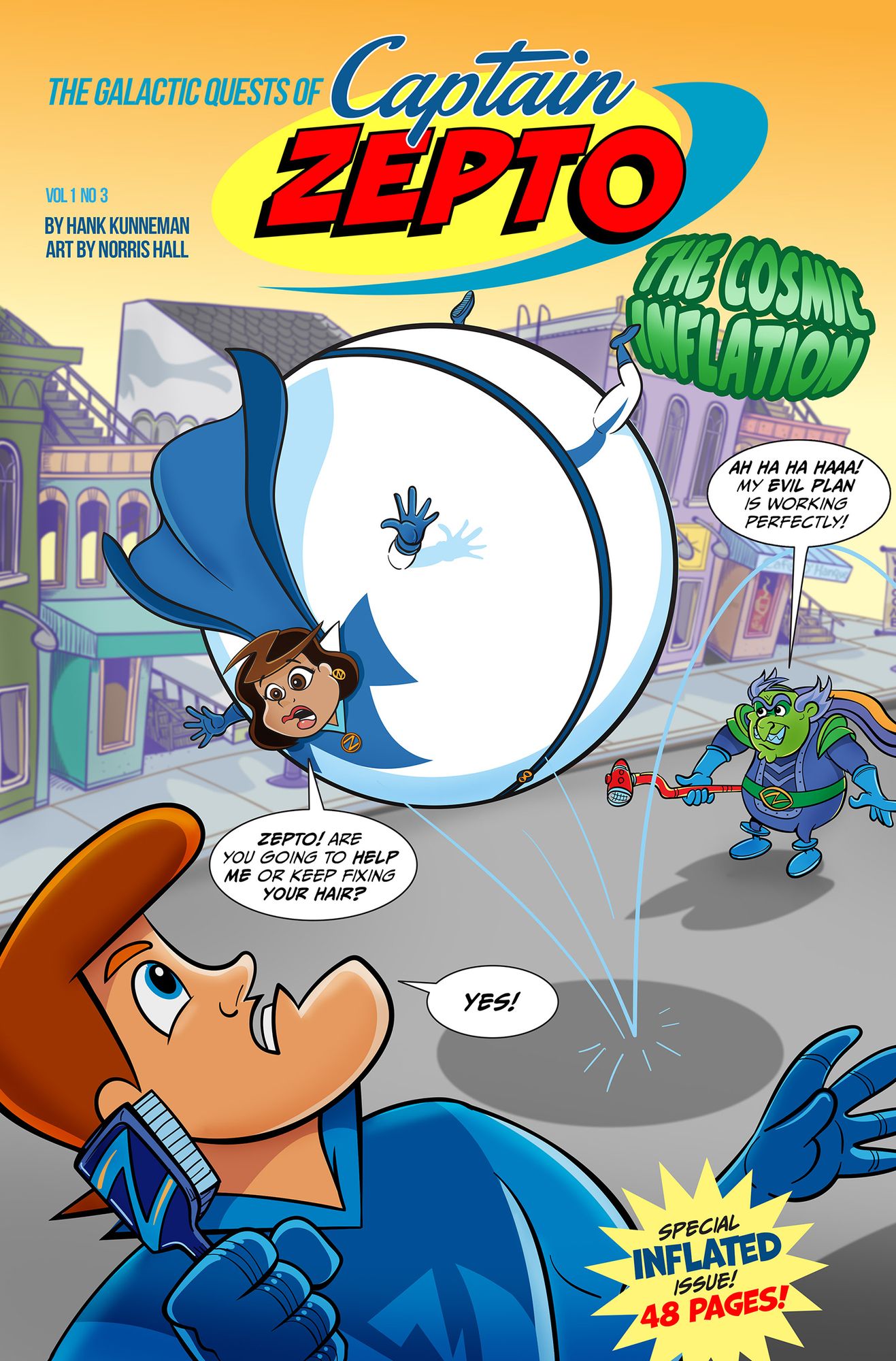 The Galactic Quests of Captain Zepto: Issue 3: The Cosmic Inflation cover