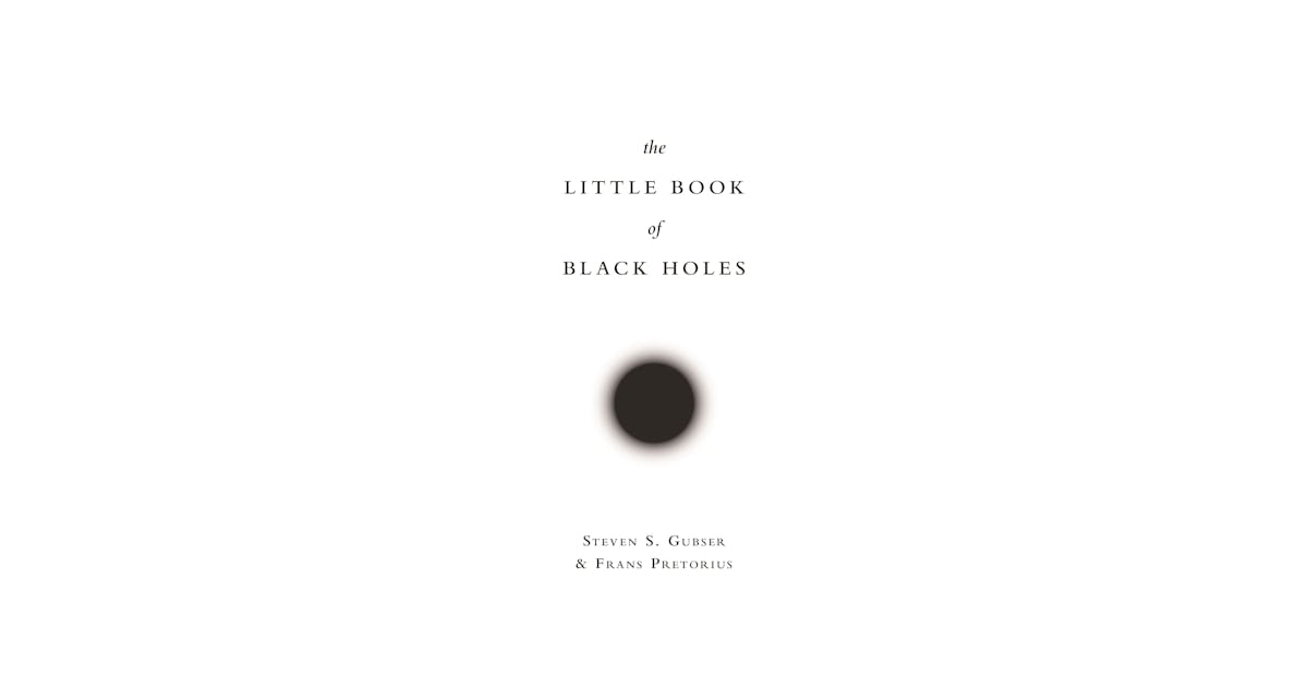 The Little Book of Black Holes cover