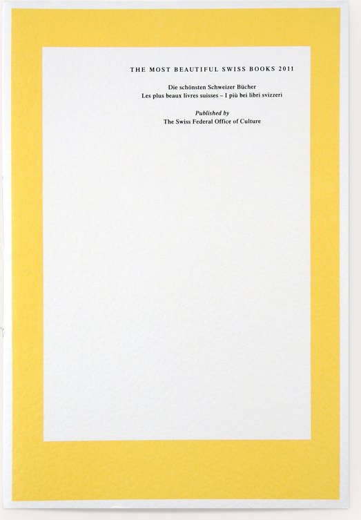 The Most Beautiful Swiss Books 2011