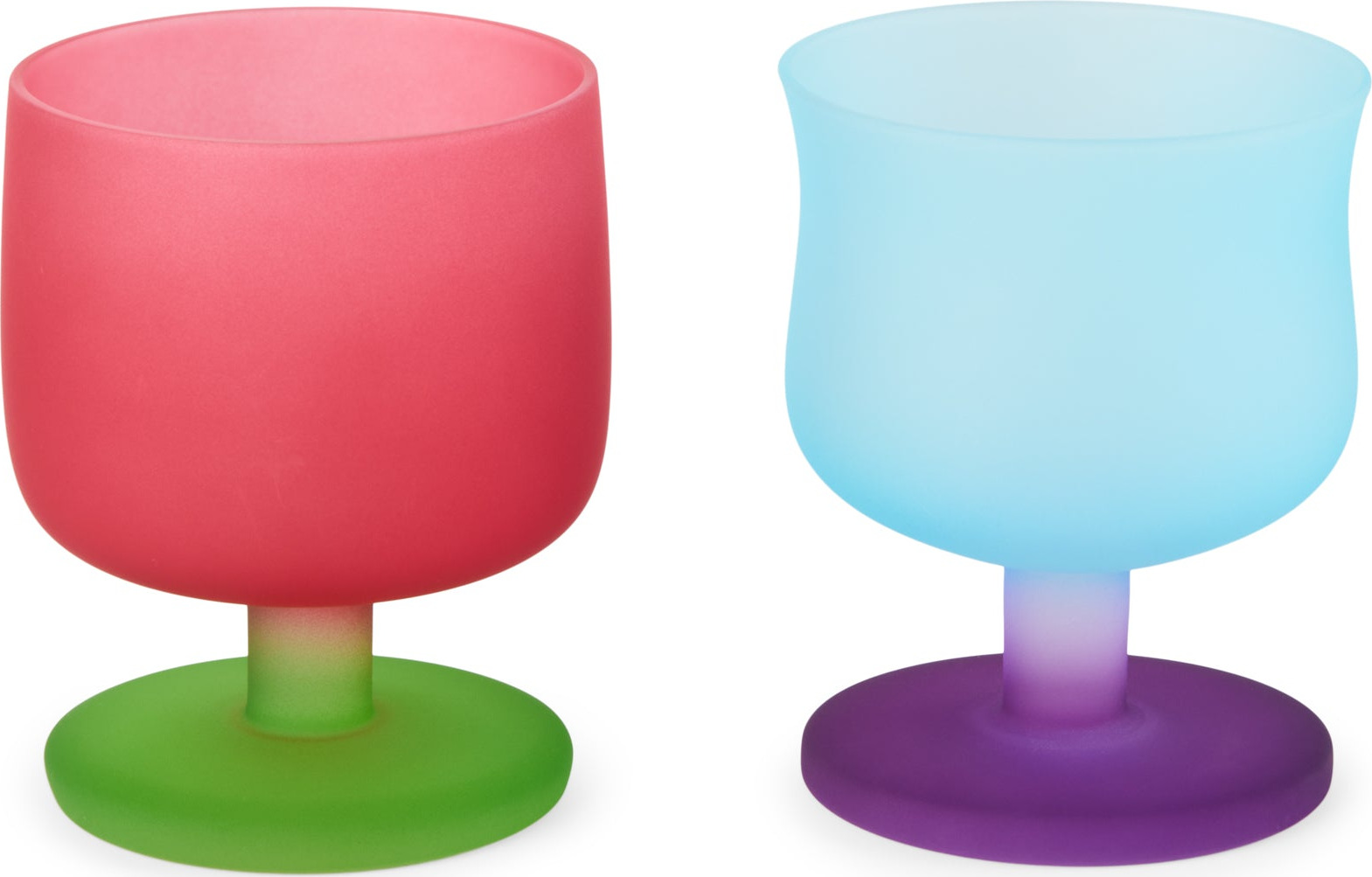 Theme Park Crystal Glass Stemware – Set of 2 – Neon Carousel