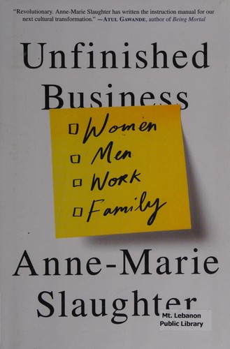 Unfinished Business: Women Men Work Family cover